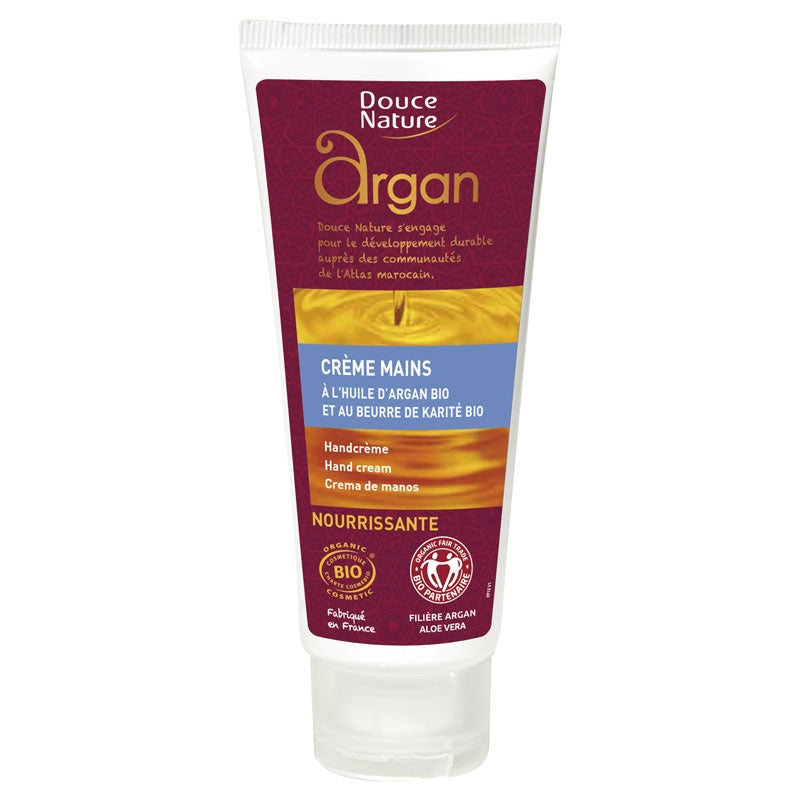 Douce Nature - Crème pour les mains BIO huile d'argan & karité 60ml