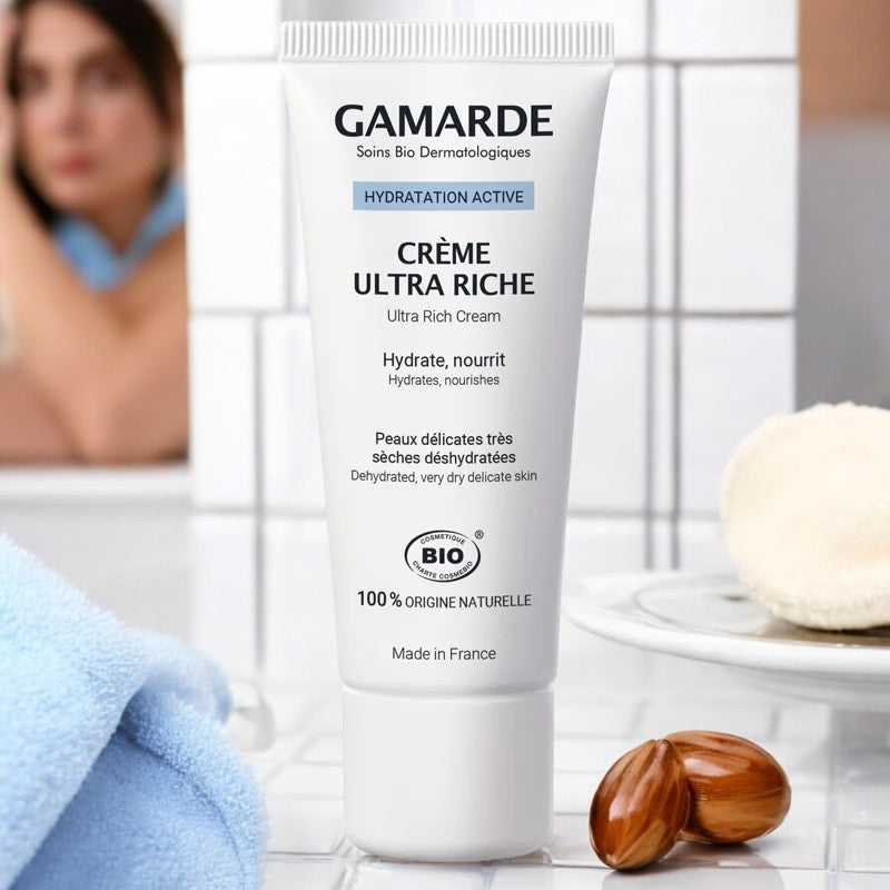 Gamarde - Ultra-reichhaltige Creme BIO - spendet Feuchtigkeit & pflegt - für empfindliche Haut - 40g