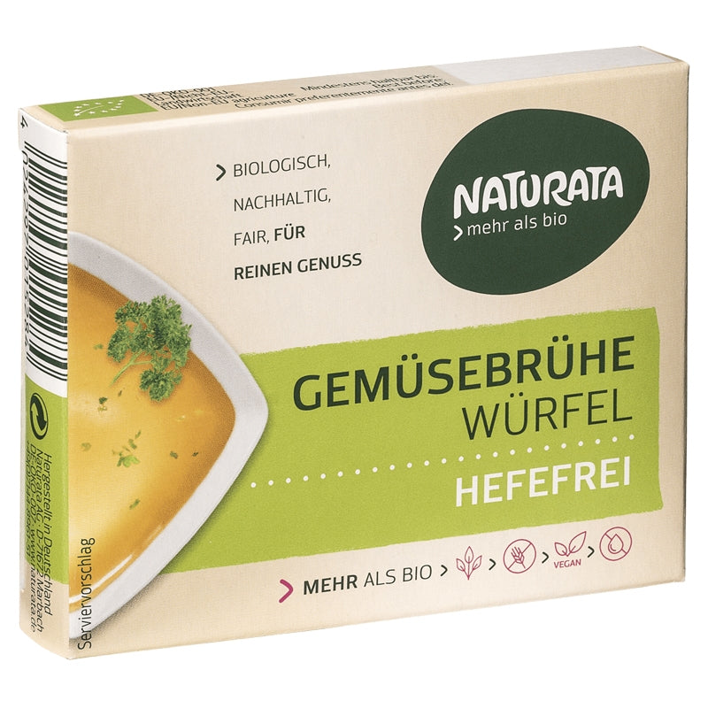 Cubes de bouillon de légumes sans levure BIO 6 cubes