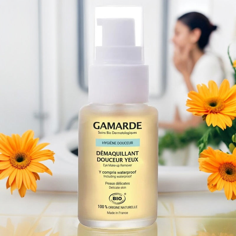 Gamarde - Démaquillant douceur yeux BIO (y compris waterproof) - peaux délicates - 30ml