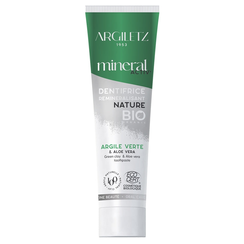Argiletz - Dentifrice BIO argile verte & aloe vera 75ml