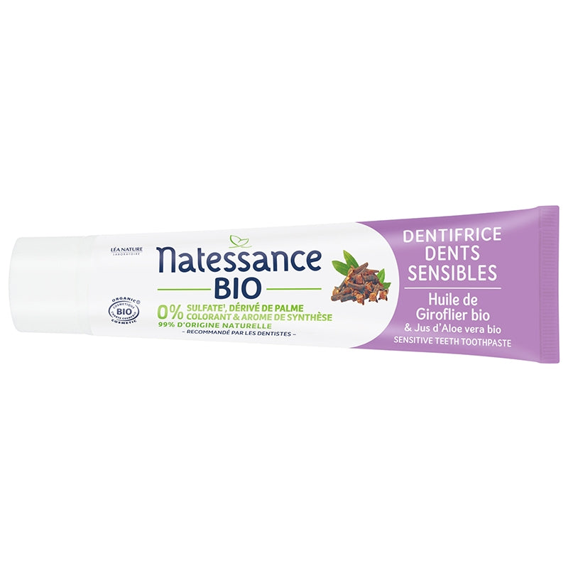 Dentifrice dents sensibles BIO giroflier & aloe vera