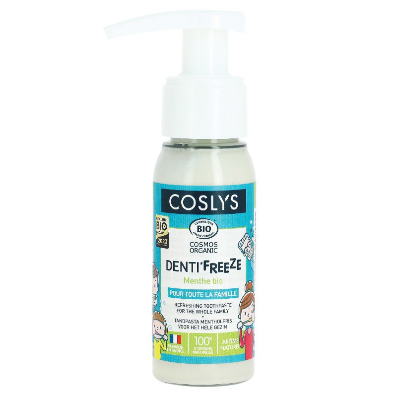 Coslys - Familien-Zahnpasta Minze ohne Fluorid BIO 55g