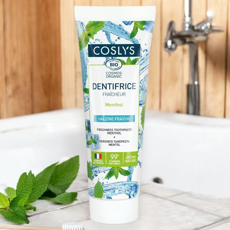 Coslys - Zahnpasta Frische Menthol ohne Fluorid BIO 100g