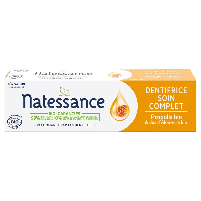 Dentifrice soin complet BIO propolis sans fluor