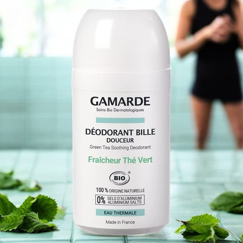 Gamarde - Déodorant à bille douceur BIO - fraîcheur thé vert - 50ml