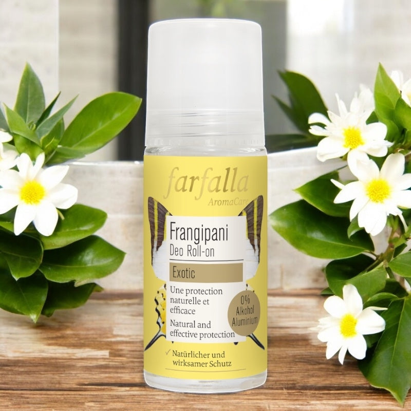 Farfalla - Deo Roll-On Frangipani-Blüten BIO