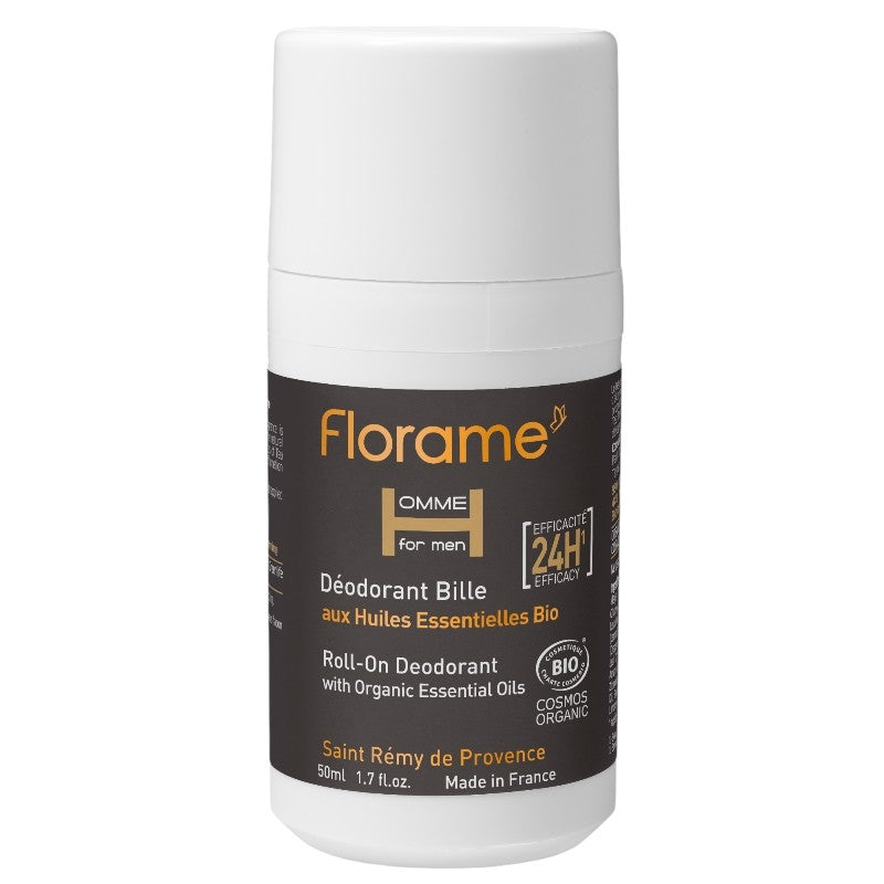 Florame - Roll-on-Deodorant für Männer Tea Tree & Palmarosa BIO