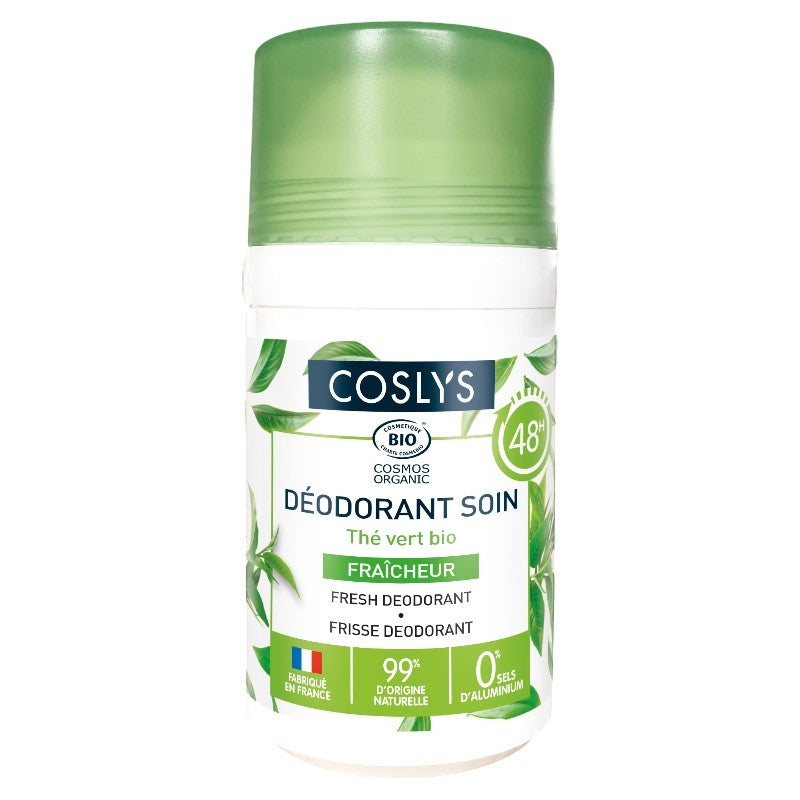 Coslys - Déodorant à bille soin fraîcheur BIO thé vert 50ml