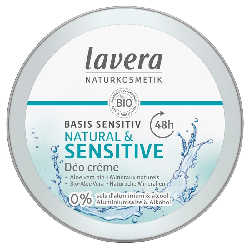 Déodorant crème 48h Sensitive BIO aloe vera 50ml Lavera