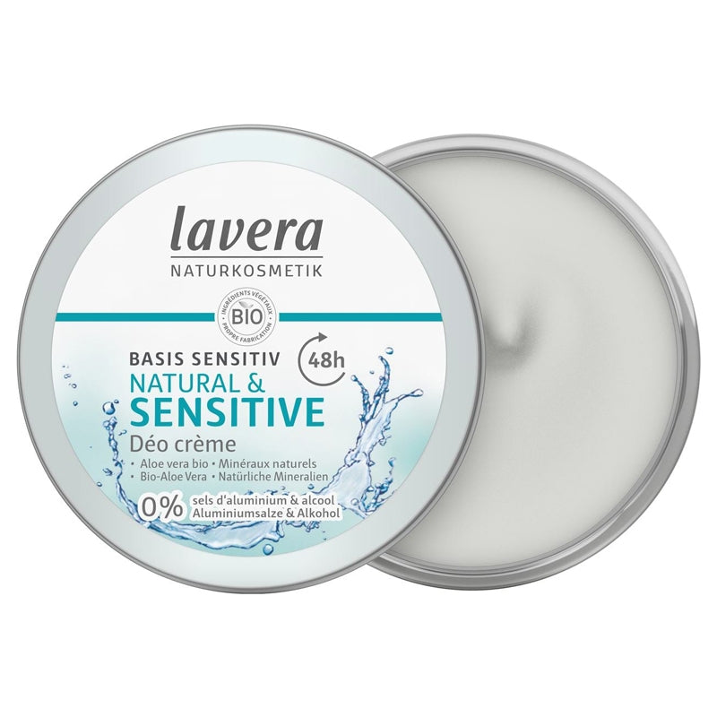 Déodorant crème 48h Sensitive BIO aloe vera 50ml Lavera