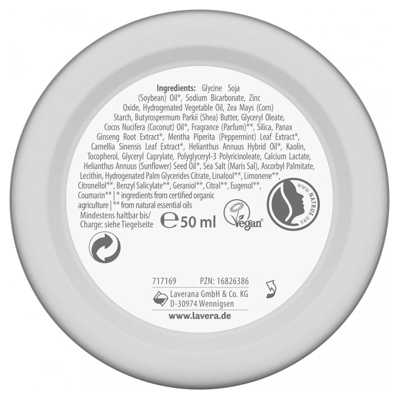 Déodorant crème 48h Strong BIO ginseng 50ml Lavera