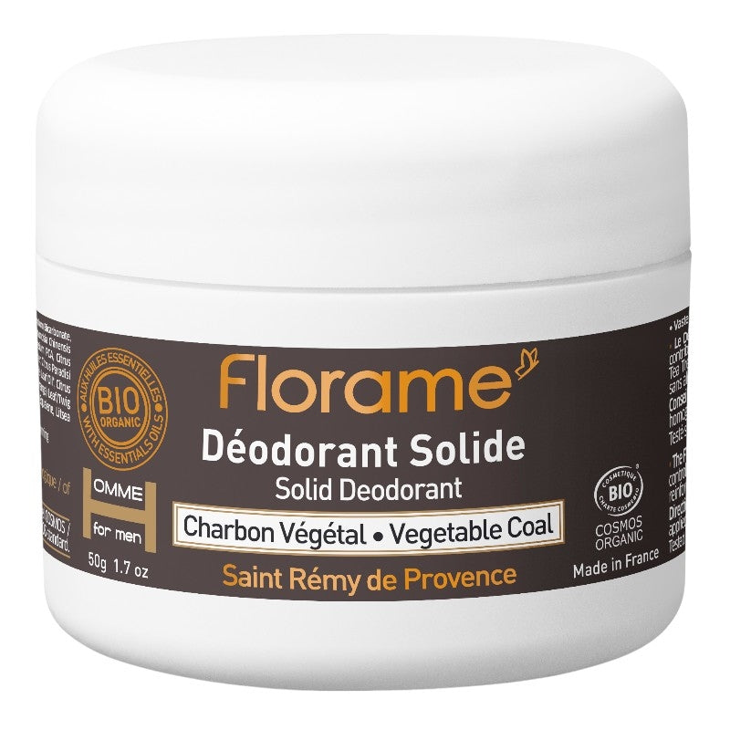 Florame - Déodorant solide homme BIO charbon 50g