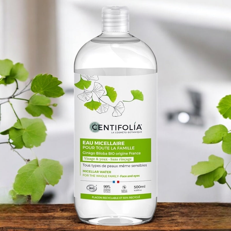 Centifolia - Eau micellaire famille BIO ginkgo biloba 500ml