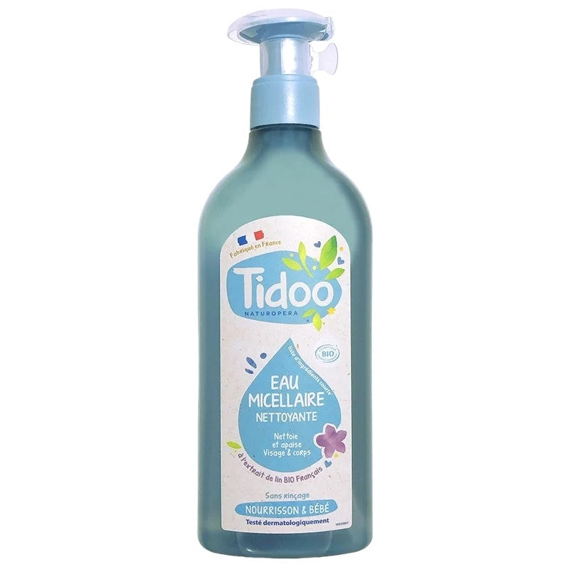 Bio-Mizellenwasser für Babys mit Leinsamen - 500 ml - Tidoo