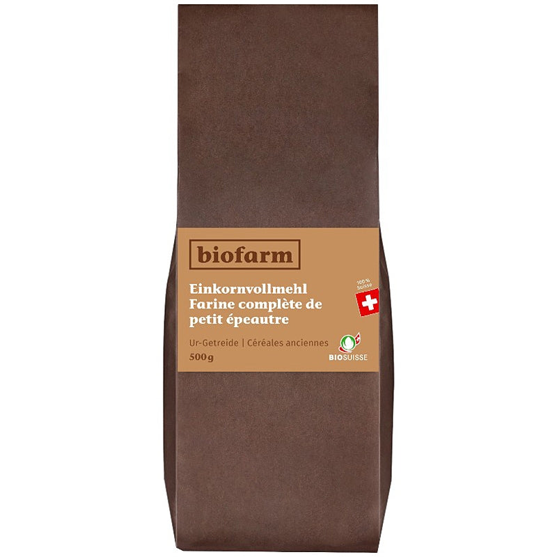 Biofarm - Farine complète de petit épeautre suisse BIO 500g