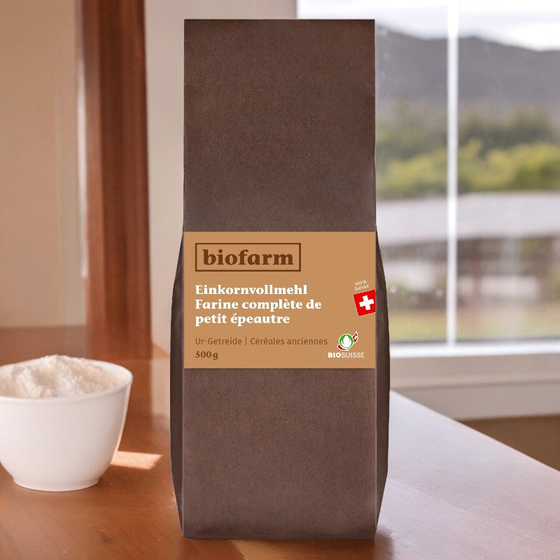 Biofarm - Farine complète de petit épeautre suisse BIO 500g