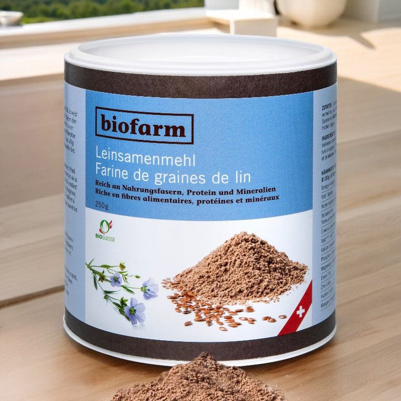 Biofarm - Farine de graines de lin suisse BIO 250g