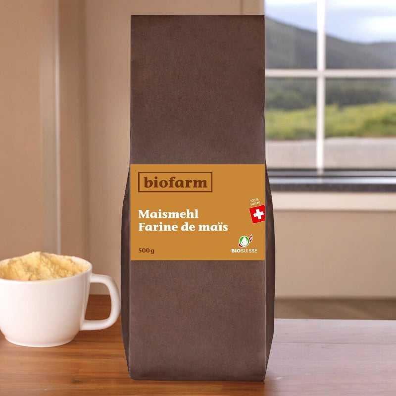 Biofarm - Farine de maïs suisse BIO 500g