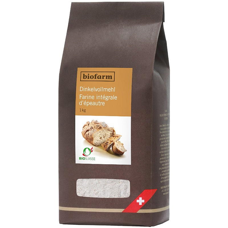 Biofarm - Farine intégrale d'épeautre suisse BIO 1kg
