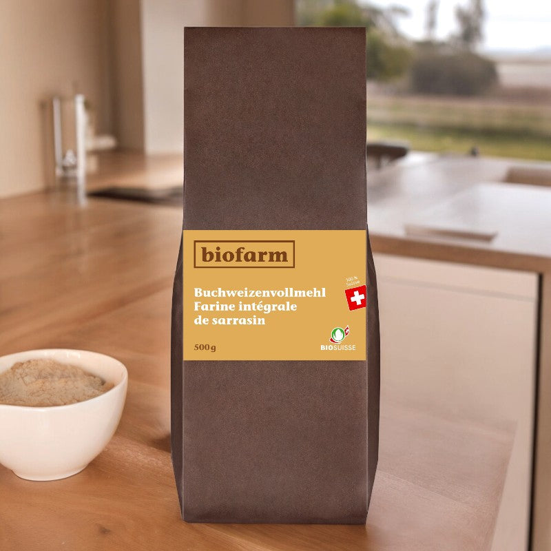 Biofarm - Farine intégrale de sarrasin suisse BIO 500g