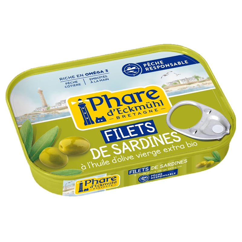 Filets de sardines à l'huile d'olive BIO 100g