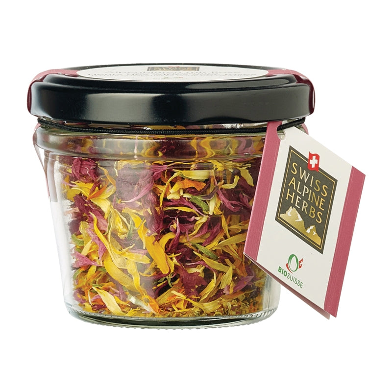 Fleurs des Alpes avec roses BIO