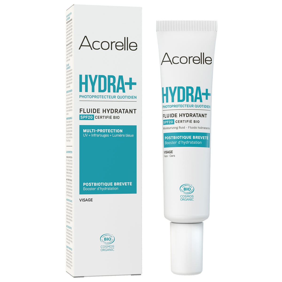 Acorelle - Fluide hydratant visage bio IP 20 40ml