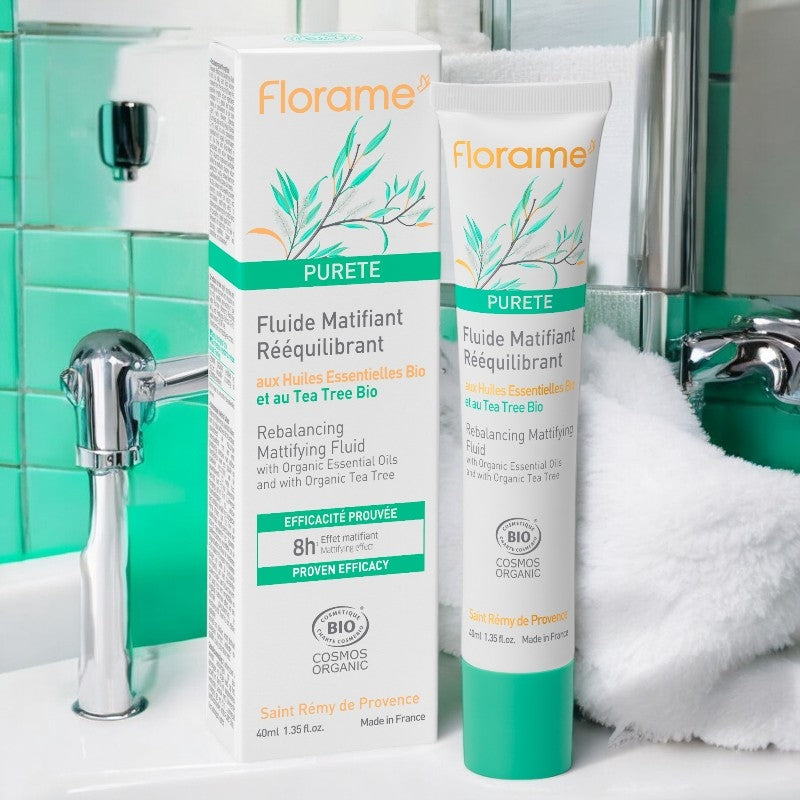Florame - Mattierendes & ausgleichendes Fluid Teebaum & Hamamelis BIO 40ml