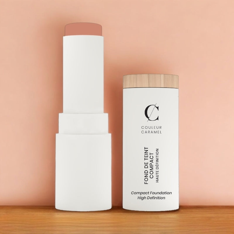 Couleur Caramel - Fond de teint compact HD Beige orangé N°13 BIO 9g