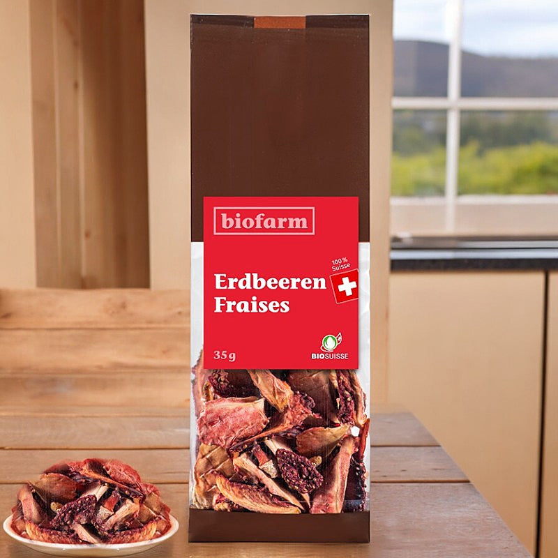 Biofarm - Fraises suisses BIO 35g