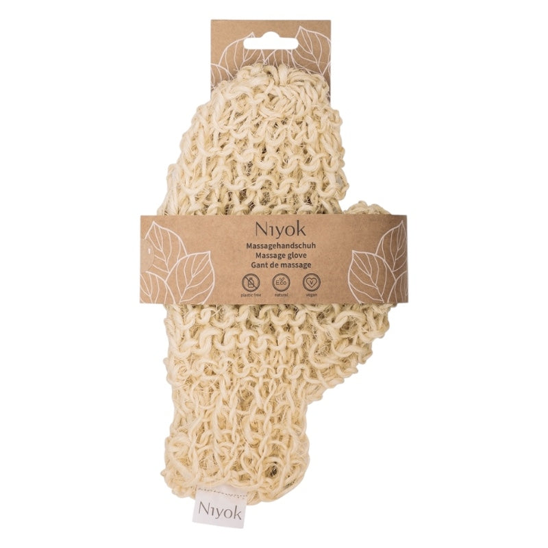Massagehandschuh aus Sisal