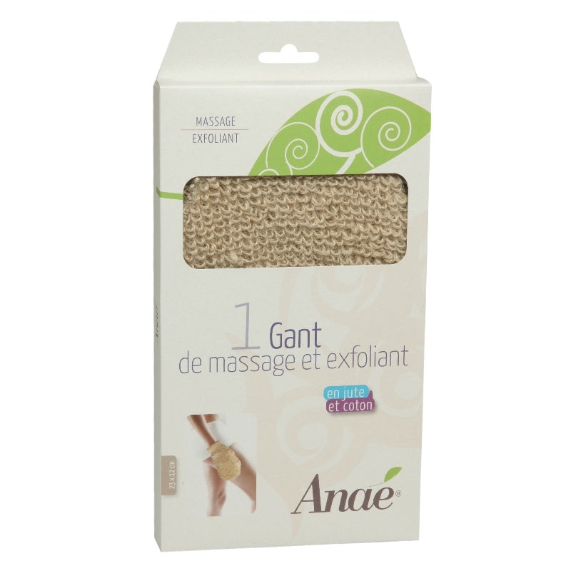 Anaé - Gant de massage & exfoliant en jute & coton BIO