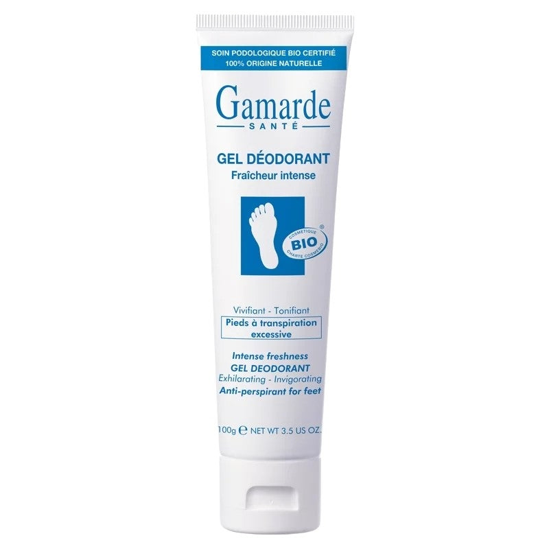 Gamarde - Deo-Gel BIO für intensive Frische - bei übermäßigem Schweißausbruch an den Füßen - 100g