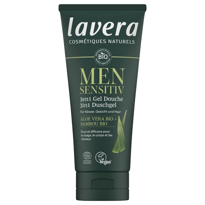 Gel douche 3 en 1 homme BIO aloe vera & bambou