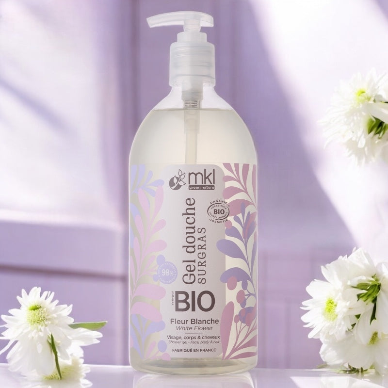 Duschgel weiße Blüten BIO 1l
