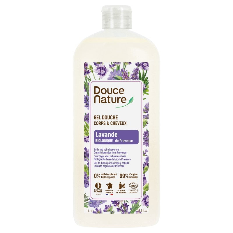 Douce Nature - Duschgel Körper & Haare Lavendel BIO 1l