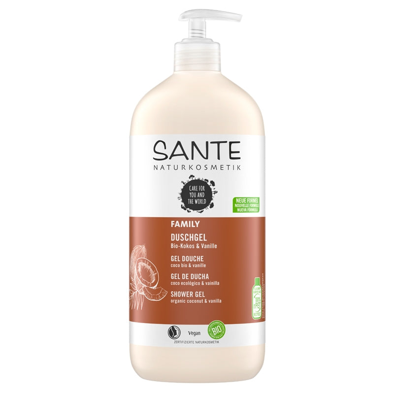 Gel douche famille BIO coco & vanille