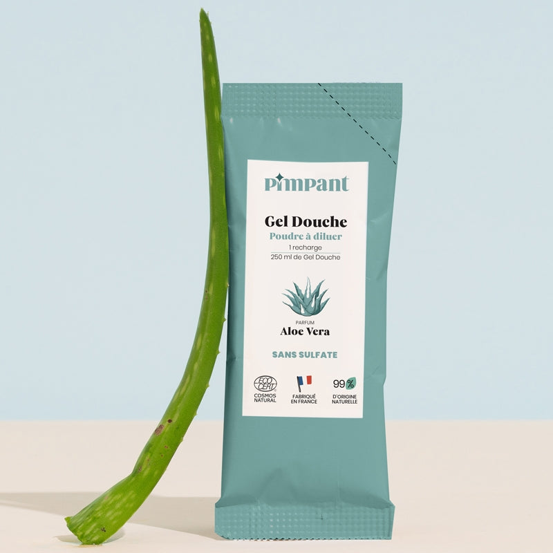 Gel douche poudre à diluer aloe vera