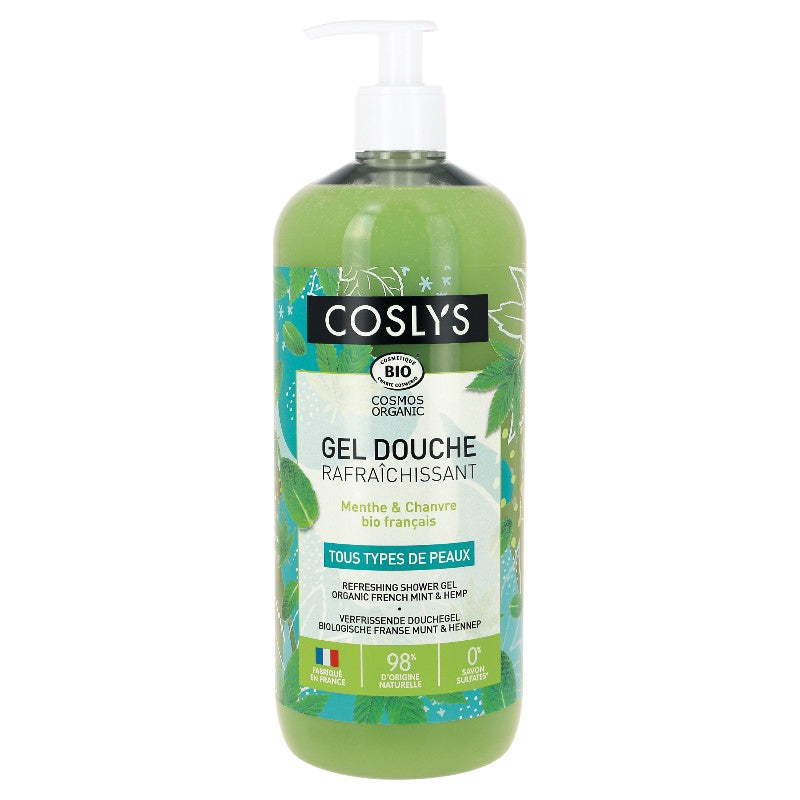 Coslys - Erfrischendes Duschgel Minze & Hanf BIO 1l