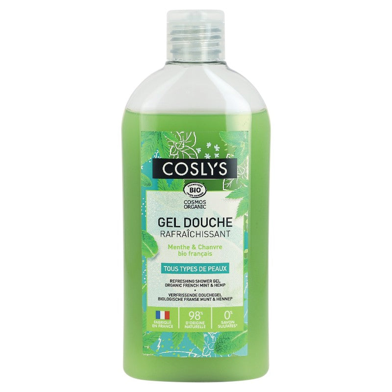 Coslys - Erfrischendes Duschgel Minze & Hanf BIO 250ml