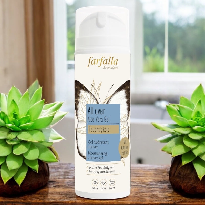 Farfalla - Feuchtigkeitsgel Gesicht & Körper Aloe Vera BIO 150ml