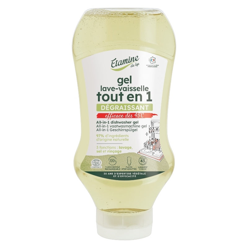 Etamine du Lys - Umweltfreundliches, duftstofffreies All-in-One-Geschirrspülmittel 870ml