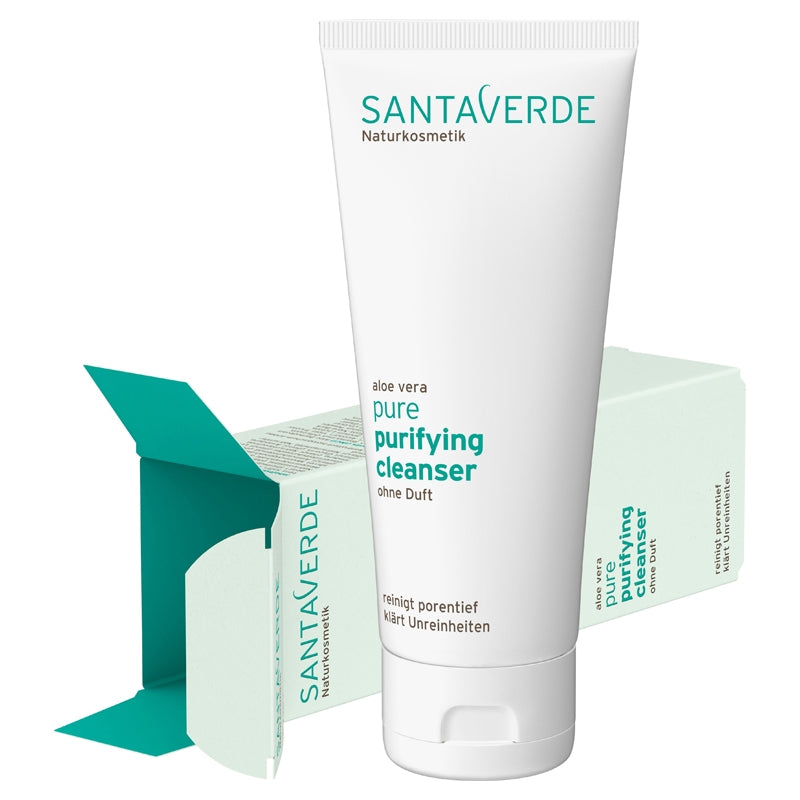 Duftstofffreies, reinigendes Gel mit Bio-Aloe Vera - 100 ml - Santaverde