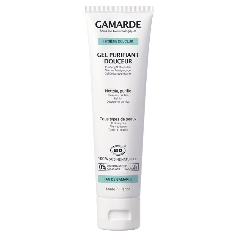 Gamarde - Gel purifiant douceur BIO - eau thermale - tous types de peaux - 100g