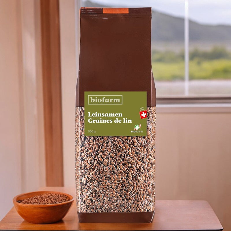 Biofarm - Graines de lin suisse BIO 500g