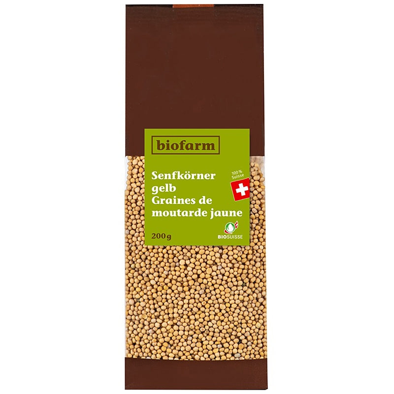 Biofarm - Graines de moutarde jaune suisse BIO 200g
