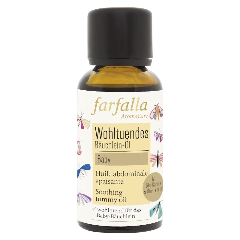 Farfalla - Huile abdominale apaisante bébé BIO camomille & fenouil 30ml