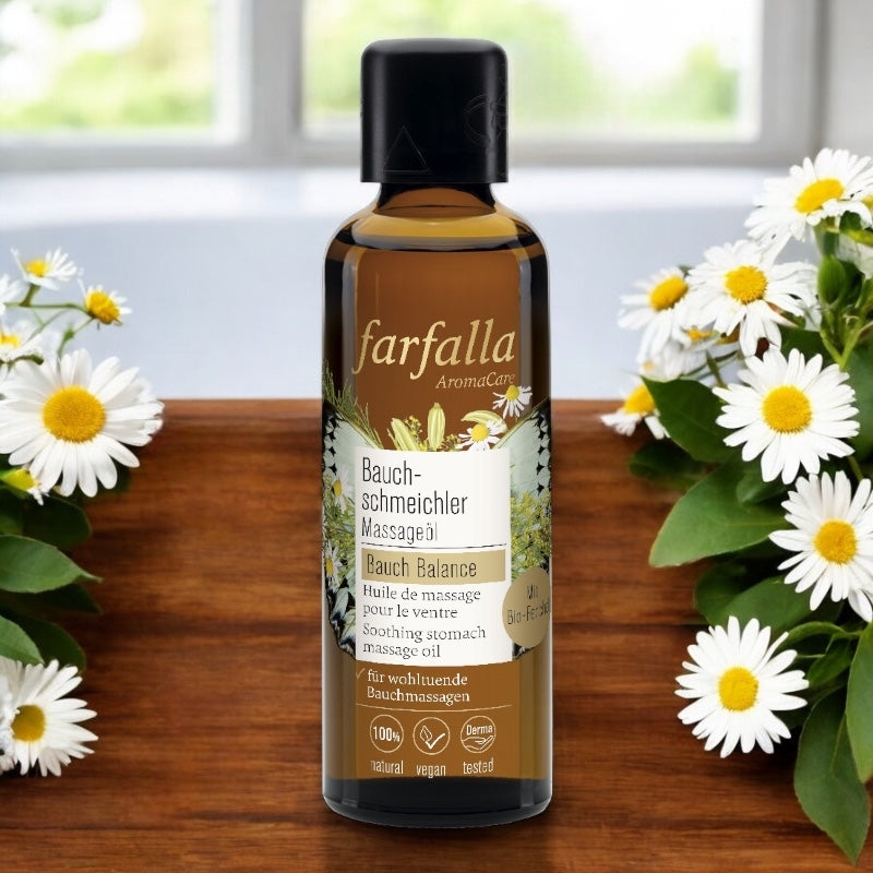 Farfalla - Huile de massage bien-être pour le ventre BIO fenouil 75ml