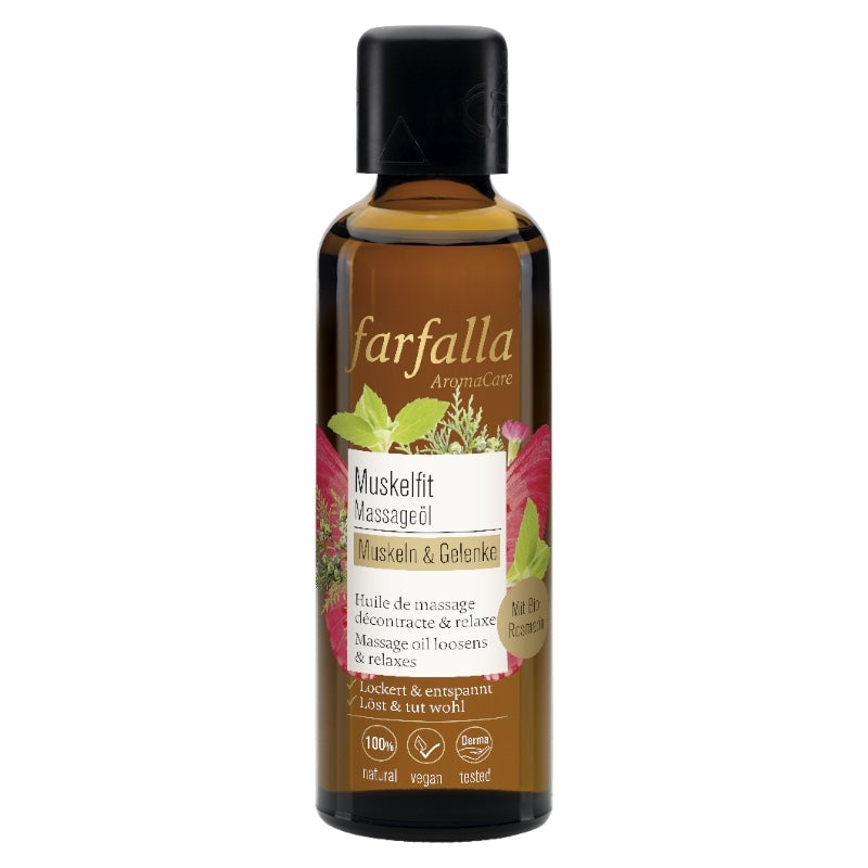 Farfalla - Huile de massage décontractante BIO romarin 75ml